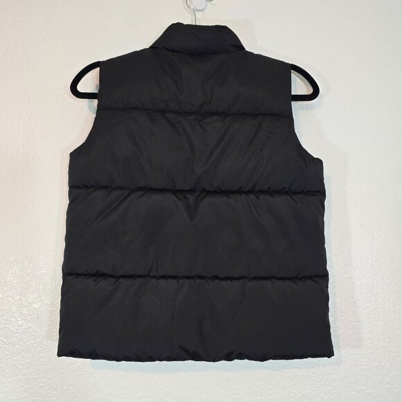 Old Navy Frost Free Puffer Vest Kids Medium Size 8 Black Zip Water Resistant - Picture 4 of 7